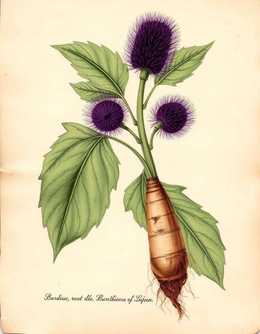Dong Quai Root (Angelica sinensis) — botanical illustration