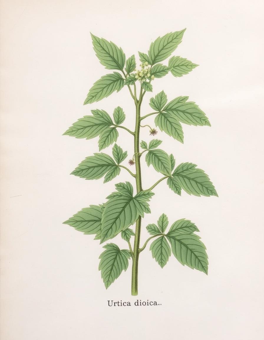 Raspberry Leaf (Rubus idaeus) — botanical illustration