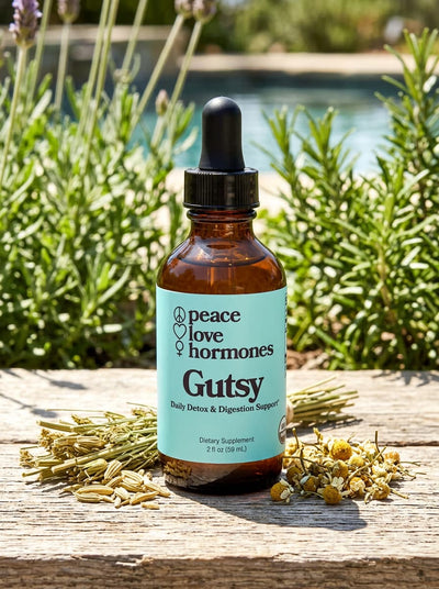 Gutsy herbal bitters for digestive health and liver detox - Peace Love Hormones